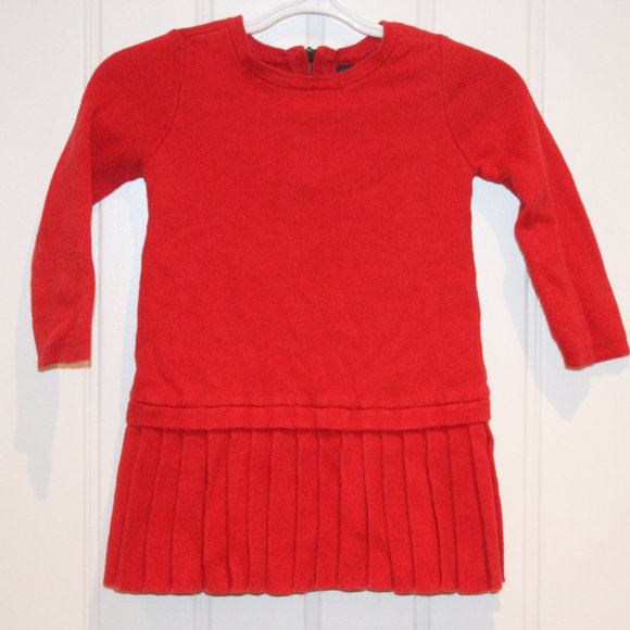 2/$20 🏷 Gap Red Knit Dress Size 12-18m - Picture 2 of 3
